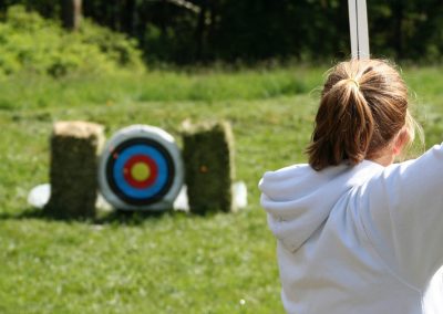 CWR Girl at Archery Range